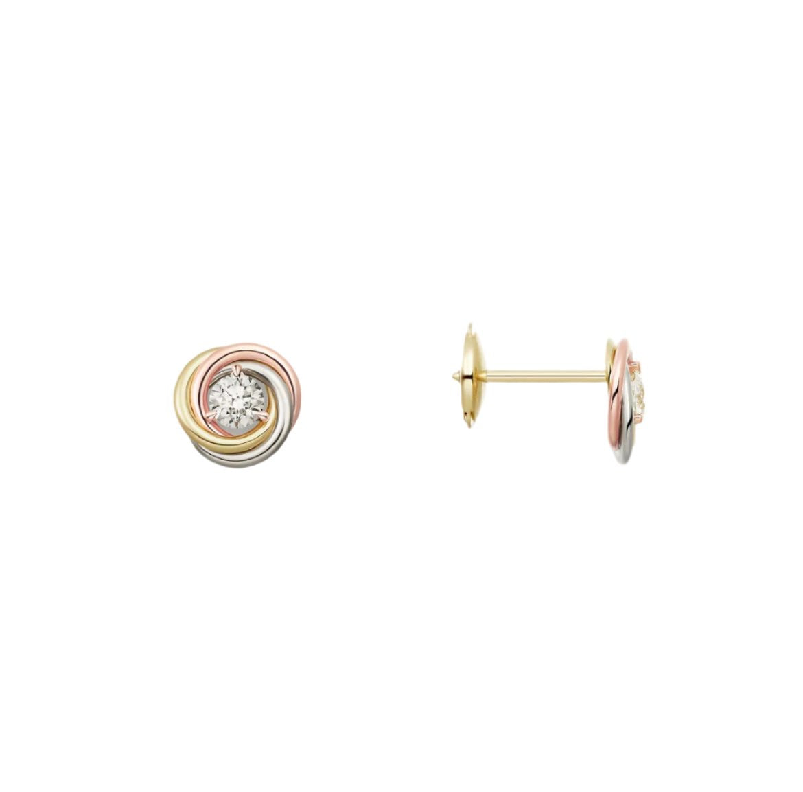 14ct Trinity Single Earrings