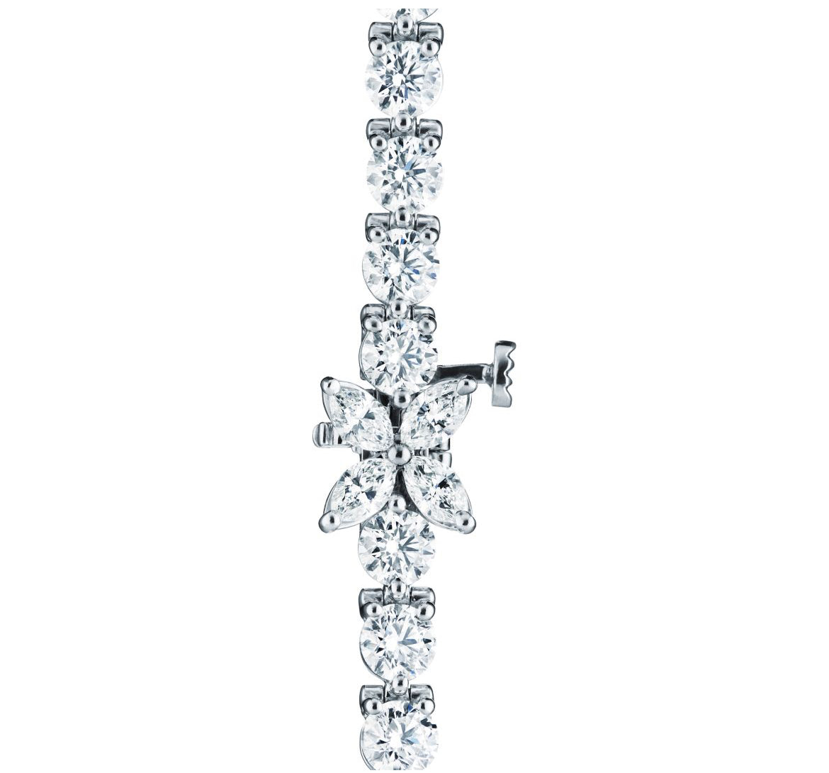 14ct Whote Gold Tennis Bracelet