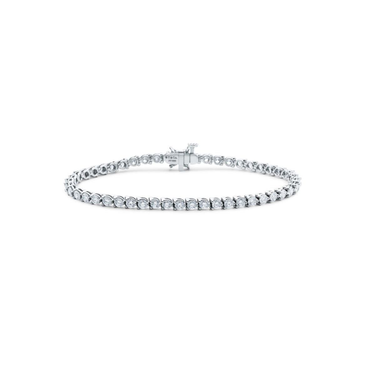 14ct Whote Gold Tennis Bracelet