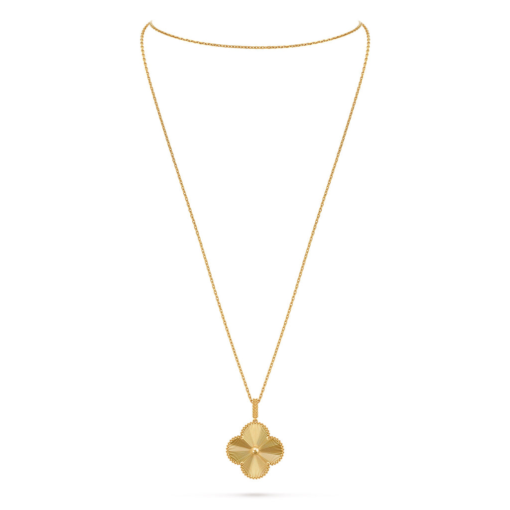 14ct Yellow Gold Clover Charm Pendant
