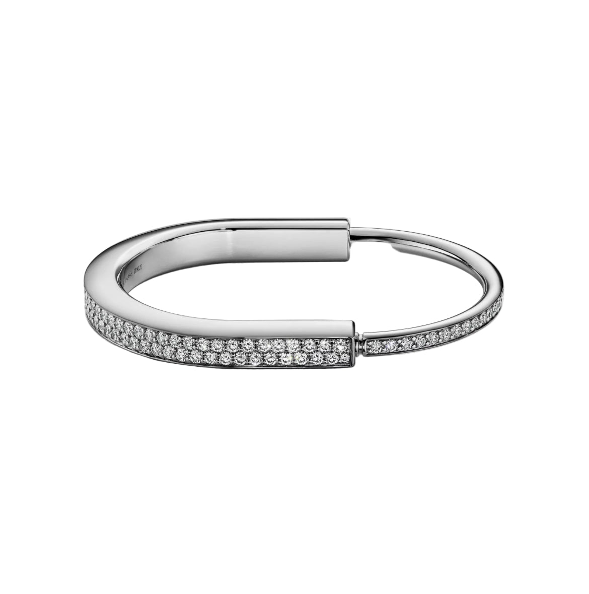 14ct Gold Locke Bracelet/with moissanite