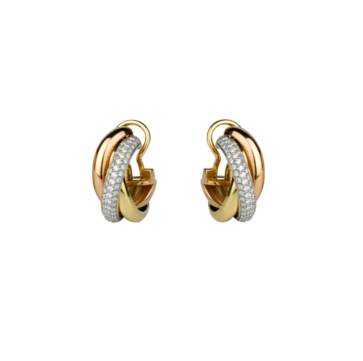 14ct Trinity Earrings